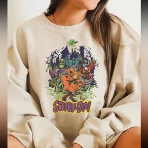 Spooky Scooby doo creepy castle crew neck Sweater